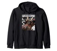 Samurai Último Día De Escuela Vacaciones De Verano Divertido Meme Selfie Sudadera con Capucha