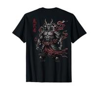 Samurai Warrior Demon Dark Fantasy Japonés Manga Camiseta