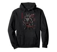Samurai Warrior Demon Dark Fantasy Japonés Manga Sudadera con Capucha