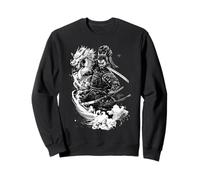 Samurai Warrior Japonés Anime Dragon Ink Art Sudadera