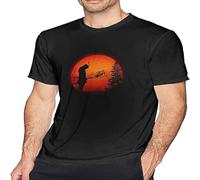Samurai Warrior Men's Regular-Fit Short-Sleeve Crewneck Sleeve T-Shirt Black XXL