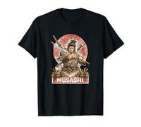 Samurai Warrior Musashi, Luchador de Espadas japonés Camiseta