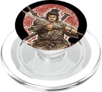 Samurai Warrior Musashi, Luchador de Espadas japonés PopSockets PopGrip para MagSafe