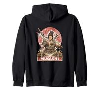 Samurai Warrior Musashi, Luchador de Espadas japonés Sudadera con Capucha