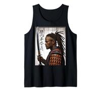 Samurai Warrior Saying Katana Strength Honor Hombres Mujeres Japón Camiseta sin Mangas