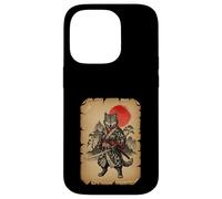 Samurai Wolf Anime Arte Japonés Carcasa para iPhone 14 Pro