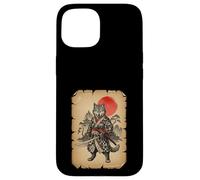 Samurai Wolf Anime Arte Japonés Carcasa para iPhone 15