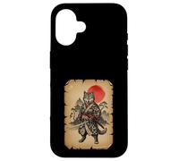 Samurai Wolf Anime Arte Japonés Carcasa para iPhone 16