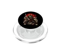 Samurai Wolf Guerrero Japonés Katana Art PopSockets PopGrip para MagSafe