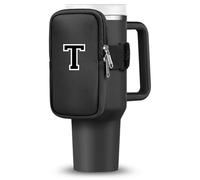 SAMUSAI Bolsa para botella de agua Stanley, bolsa de vaso para accesorios de copa Stanley, bolsa de vaso con bolsillo con cremallera, bolsa para taza con correas ajustables, mochila para taza Stanley