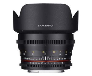 Samyang 50mm T/1.5 Vídeo DSLR Micro Cuatro Tercios