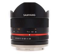 Samyang 8 mm F2.8 UMC Fisheye II (Negro) Lente para Canon EF-M Mount cámaras de Sistema Compacto