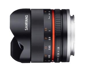Samyang 8mm F/2.8 UMC Ojo de Pez II Canon M Negro