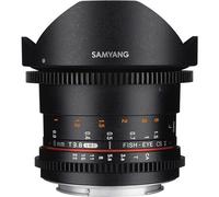 Samyang VDSLR - Objetivo fotográfico para Fuji X (8 mm, T3.8 UMC, Ojo de pez CSII), Negro
