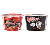Samyang Big Bowl 2 fideos Raman con sabor a pollo picante y frito, 105 mg x 2 paquetes (paquete de 2) (importado)