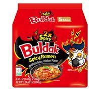 Samyang Buldak 2xSpicy Ramen Coreano - Fideos Picantes Instantáneos con distintos Sabores - Pack Laborawi (5x140g)