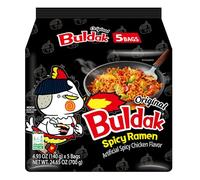 Samyang Buldak Original Hot Chicken Ramen Coreano - Fideos Picantes Instantáneos con distintos Sabores - Pack Laborawi (5x140g)