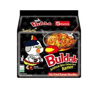 Samyang Buldak - Ramen de pollo picante picante con fideos coreanos, sabor original, paquete de 5