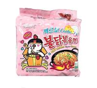 Samyang Carbo Buldak Bokkum Ramen Pack of 5 Hot Spicy Chicken Flavor