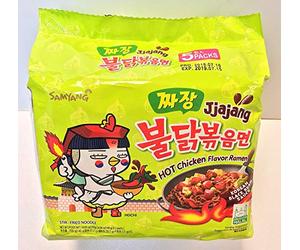 Samyang coreano picante sabor de pollo ramen - Jjajang (paquete de 5)