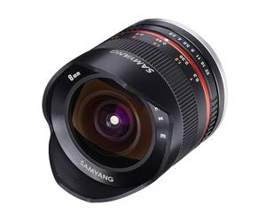 Samyang CSC-Mirrorless - Objetivo fotográfico para Fuji X (8 mm, F2.8 II UMC, ojo de pez), negro
