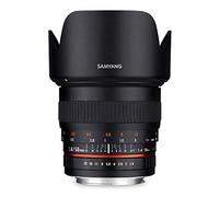 Samyang F1111106101 - Objetivo fotográfico DSLR para Sony E (Distancia Focal Fija 50mm, Apertura f/1.4-22 AS UMC, diámetro Filtro: 77mm), Negro