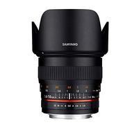 Samyang F1111109101 - Objetivo fotográfico DSLR para Micro Cuatro Tercios (Distancia Focal Fija 50mm, Apertura f/1.4-22 AS UMC, diámetro Filtro: 77mm), Negro