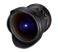 Samyang F1112103101 - Objetivo fotográfico DSLR para Nikon F Ae (Distancia Focal Fija 12mm, Apertura f/2.8-22 ED AS NCS, Ojo de Pez), Negro