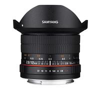 Samyang F1112110101 - Objetivo fotográfico DSLR para Fuji X (Distancia Focal Fija 12mm, Apertura f/2.8-22 ED AS NCS, Ojo de Pez), Negro