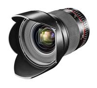 Samyang F1120704101 - Objetivo fotográfico DSLR para Pentax (Distancia Focal Fija 16mm, Apertura f/2-22 ED AS UMC CS, diámetro Filtro: 77mm), Negro