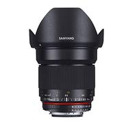 Samyang F1120705101 - Objetivo fotográfico DSLR para Sony A (distancia focal fija 16mm, apertura f/2.0 ED AS UMC CS, diámetro filtro: 77mm), negro