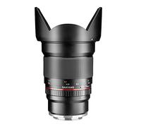 Samyang F1120709101 - Objetivo fotográfico DSLR para Micro Cuatro Tercios (Distancia Focal Fija 16mm, Apertura f/2-22 ED AS UMC CS, diámetro Filtro: 77mm), Negro