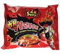 Samyang Hek Buldak - Ramen de pollo asado extrapicante edición nuclear, 10 paquetes.