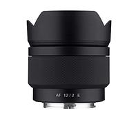 Samyang - Lente de Gran Angular F2.0 AF de 12 mm para Sony E con Sellado Impermeable, Revestimiento UMC, Enfoque automático, Tapa, Filtro de 62 mm, APS-C Compacto, Cielo Nocturno y Arquitectura