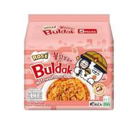 Samyang Rose Buldak Fideos Ramen Picantes Sabor Pollo, dos tamaños, k-pop, kawaii, k-drama, corea del sur (Pack 5unidades)