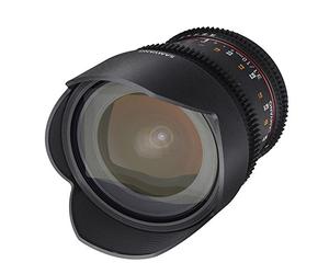 Samyang SA1103 - Objetivo para vídeo VDSLR 10mm T3.1 ED AS NCS CS II para Fuji X, Negro