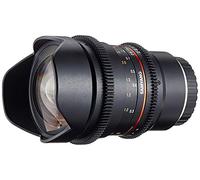 Samyang SA1313 - Objetivo para vídeo VDSLR 16 mm T2.6 ED AS UMC II para Fuji X (Enfoque Manual, UMC Anti-Reflectante) Negro - con Parasol extraíble