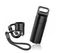 SAMYERLEN Funda de transporte de aleación de aluminio compatible con Ledger Nano X/S Plus YubiKey USB 5 5C NFC Nano, resistente al agua y a prueba de golpes, almacenamiento de unidad USB pulgar, funda
