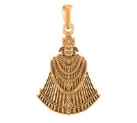 Samyuktha Colgante indio de plata de ley 925 chapado en oro de 22 quilates con colgante de Dios Baba Khatu Shyam para hombres y mujeres, Plata de ley, No es una piedra preciosa