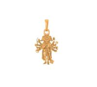 Samyuktha Colgante indio de plata de ley 925 chapado en oro de 22 quilates con dios Panchmukhi Hanuman para hombre y mujer, Plata de ley, No es una piedra preciosa