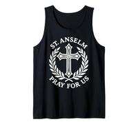 San Anselmo ruega por Nosotros Devoción católica Camiseta sin Mangas
