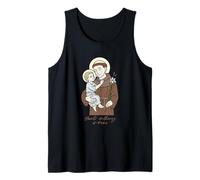 San Antonio de Padua con Cristo Niño Santo Patrón Camiseta sin Mangas