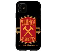 San Antonio de Padua Martillo de los Herejes Santo Católico Carcasa para iPhone 11