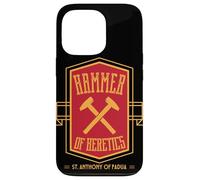 San Antonio de Padua Martillo de los Herejes Santo Católico Carcasa para iPhone 13 Pro
