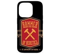 San Antonio de Padua Martillo de los Herejes Santo Católico Carcasa para iPhone 14 Pro