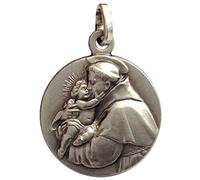 San Antonio de Padua Medalla de Plata Maciza 925