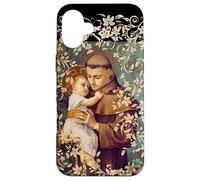San Antonio de Padua Santo Niño Jesús católico Vintage Carcasa para iPhone 16 Plus