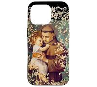 San Antonio de Padua Santo Niño Jesús católico Vintage Carcasa para iPhone 16 Pro