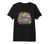 San Antonio Texas Fun Colorful Armadillo Novedad Recuerdo Camiseta Premium