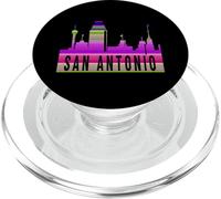 San Antonio Texas Skyline Serape Manta Art Souvenir PopSockets PopGrip para MagSafe